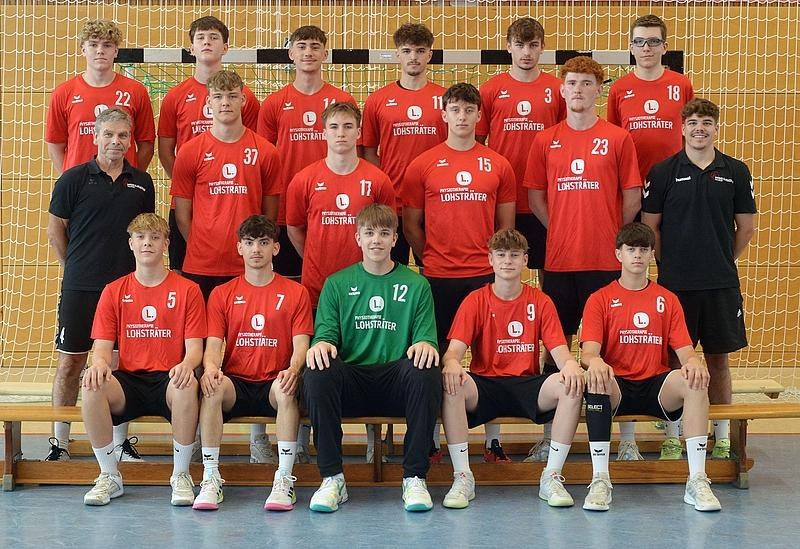 Teamfoto der männlichen A-Jugend der HSG Linden