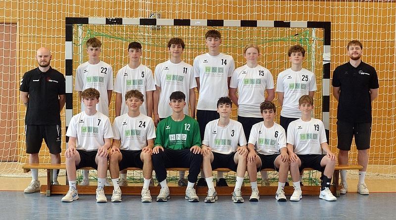 Teamfoto der männlichen B-Jugend der HSG Linden