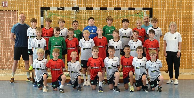 Teamfoto der männlichen E-Jugend der HSG Linden
