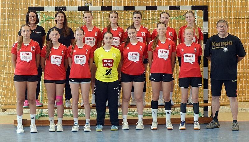 Teamfoto der weiblichen B-Jugend der HSG Linden